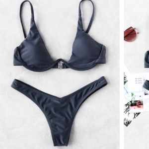 Grey High leg bikini. NEVER WORN💥💥